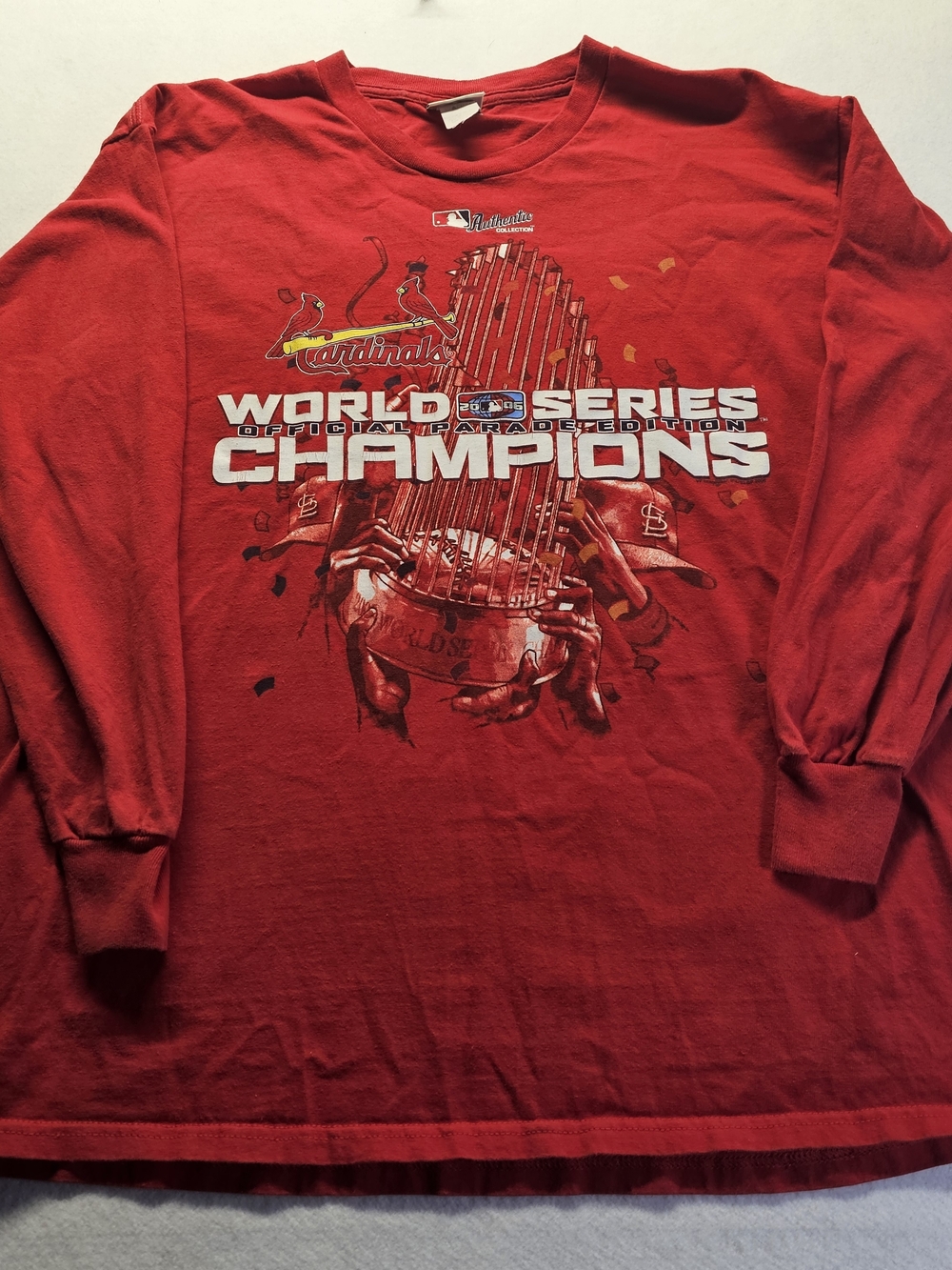 Vintage Lee Sports St.louis Cardinals World Series Long Sleeve Shirt.